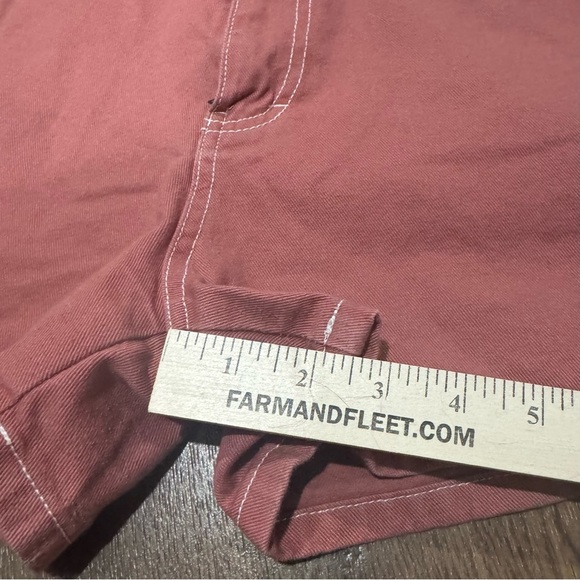 Dickies Juniors' Cotton Carpenter Shorts Salmon Red Size 9/29 - Picture 5 of 12
